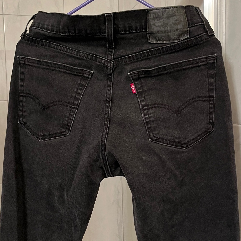 Levi's Charcoal Denim Jeans - Picture 2 of 6